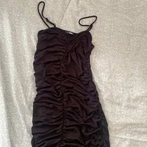 FREE w purchase! black ruched dress